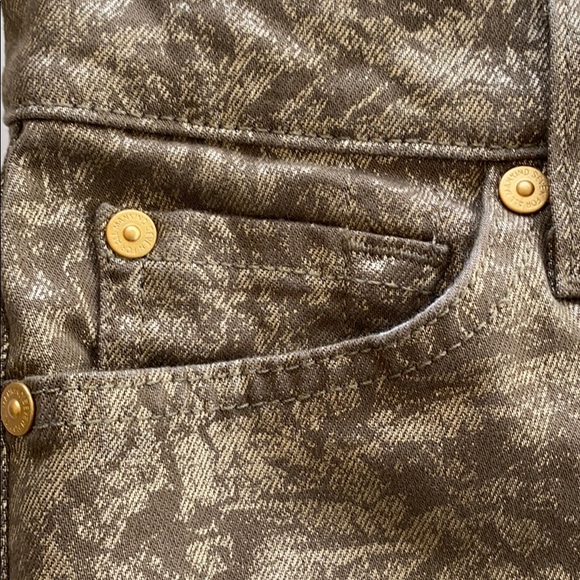 7 for All Mankind Brown & Gold Pants! Unique! 25! - Picture 4 of 7